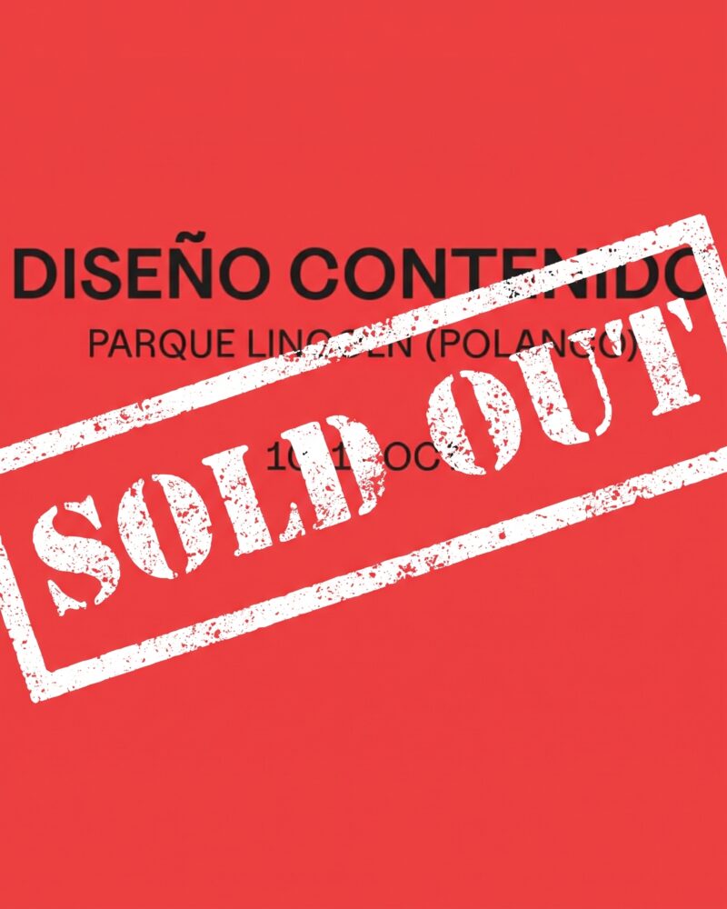 Cartel del event Diseño Contenido en Parque Lincoln en Polanco CDMX.